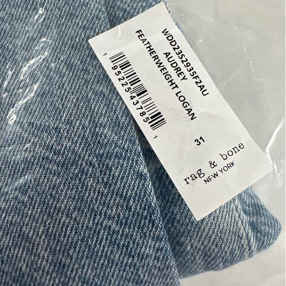 Rag & Bone Women's Audrey Featherweight Logan Wide-Leg Jeans Size 31 - Picture 3 of 14